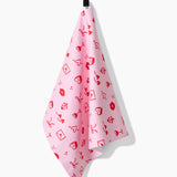 V Day Doodles Tea Towel
