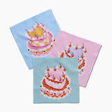 Vintage Heart Cake Dishcloth Set
