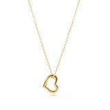 16" Necklace Gold- Love Gold Charm