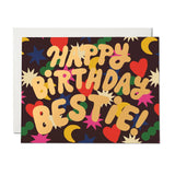 Rainbow Charms birthday greeting card