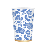 BELLE BLUE ELEGANT FLORAL CUPS