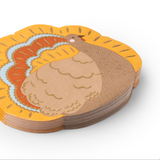CHARMING TURKEY THANKSGIVING NAPKINS