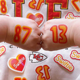 "13"&"87" SWIFT/KELCE temp tattoo +sticker