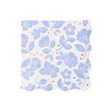 BLUE BELLE ELEGANT FLORAL DINNER NAPKINS