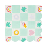 Rainbows Scallop Cocktail Napkin