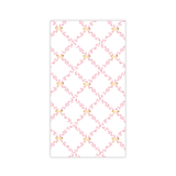 PINK TRELLIS GUEST TOWELS