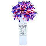 Party Table 10' x 15" Tissue Fringe - Red, White & Blue
