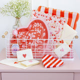 Love Birds Striped Plates