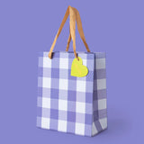Blue Gingham Gift Bag