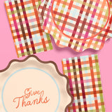 Fall Plaid Paper Napkins