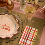 Fall Plaid Paper Napkins