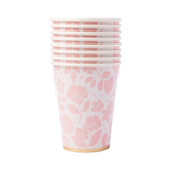 PETAL PINK ELEGANT FLORAL CUPS