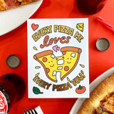 Pizza Love Valentine's Day Card