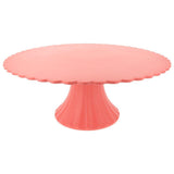 Large Bamboo Fiber Cake Stand- Coral