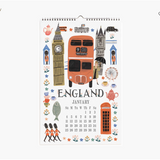 2026 Wall Calendar- World Travel