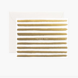 Gold Stripes Thank You Cards Boxed Set
