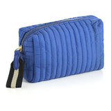 Ezra Small Boxy Cosmetic Pouch- Ultramarine