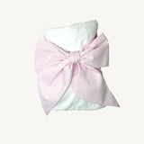 Bow Swaddle- Pink Savannah Seersucker