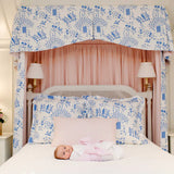 Bow Swaddle- Pink Savannah Seersucker
