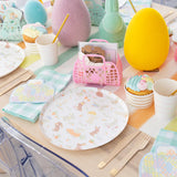 Bunnies in the Garden Large Round Plates