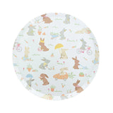 Bunnies in the Garden Large Round Plates