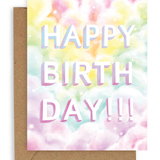 Rainbow Clouds Birthday Card
