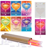 108 PCs Glow Sticks 6 Colors with Neon Party's Day Cards