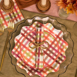 Fall Plaid Paper Napkins