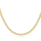 15" Choker Classic Gold 4mm Bead