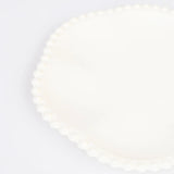 Cream Dot Edged Flower Compostable Side Plates