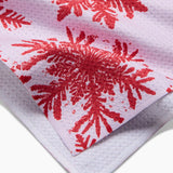 Snowy Days Red Tea Towel