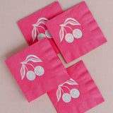 Disco Cherries Pink Napkins