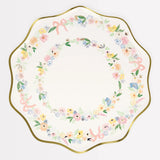 Elegant Floral Dinner Plates