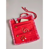 Elle Jewelry Roll- Red