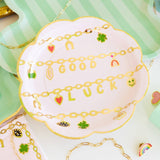 Gold Luck Scallop Plate