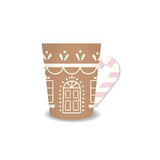 Gingerbread House Paper Party Cup with Handle