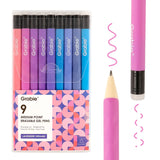 Medium Point Erasable Gel Pen Set of 9- Lavender Dreams