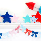 Paper Patriotic Bow Garland For the 4th of July