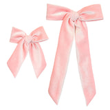 Velvet- Petal Bow Sash Clip- Small