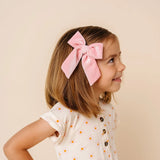 Velvet- Petal Bow Sash Clip- Small