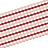 Pink & Red Striped Paper Table Runner