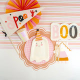 Pink Striped Paper Table Runner