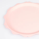 Pink Decorative Edge Compostable Side Plates