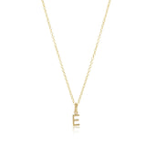 16" Necklace Gold- Respect Gold Charm