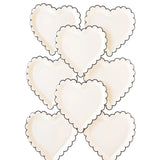Scalloped Heart Paper Plate