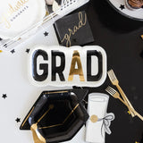 Script Grad Paper Cocktail Napkin