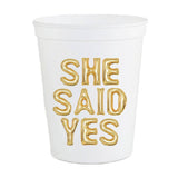 She Said Yes Reusable Stadium Cups
