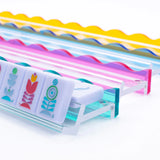 Wavy Acrylic Mahjong Racks- Multicolor