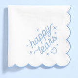 Happy Tears Handkerchief - embroidered handkerchief