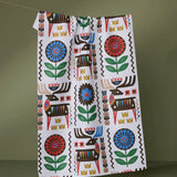 Folk Deer Tea Towel